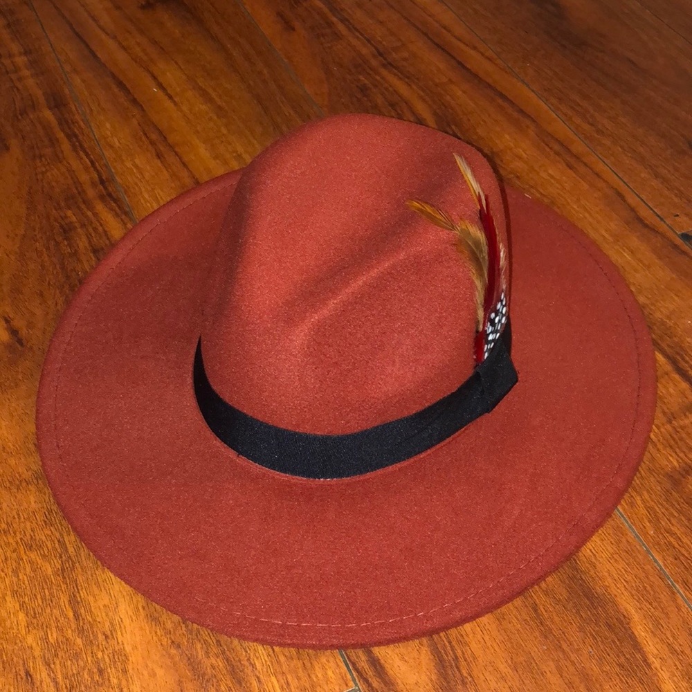 RUST COPPER Felt Panama Fedora - Picture 4 of 8